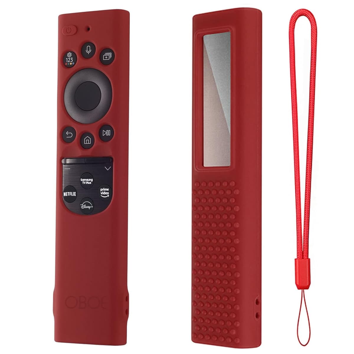 OBOE Samsung TV Remote Cover TM2280E Silicone Wine Red