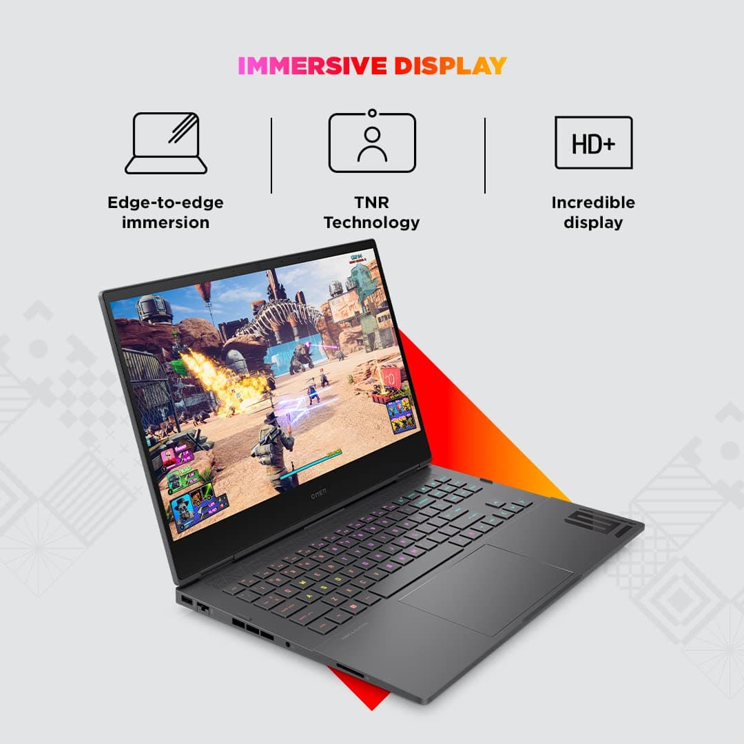 HP Omen AMD Ryzen 7-6800H 16.1 inch(40.9cm) FHD Gaming Laptop (16GB RAM/1TB SSD/GeForce RTX 3060 GPU 6GB Graphics/144Hz/7ms Response Time/Win 11/MSO 2021/Backlit KB/B&O Audio/Alexa),16-n0054AX