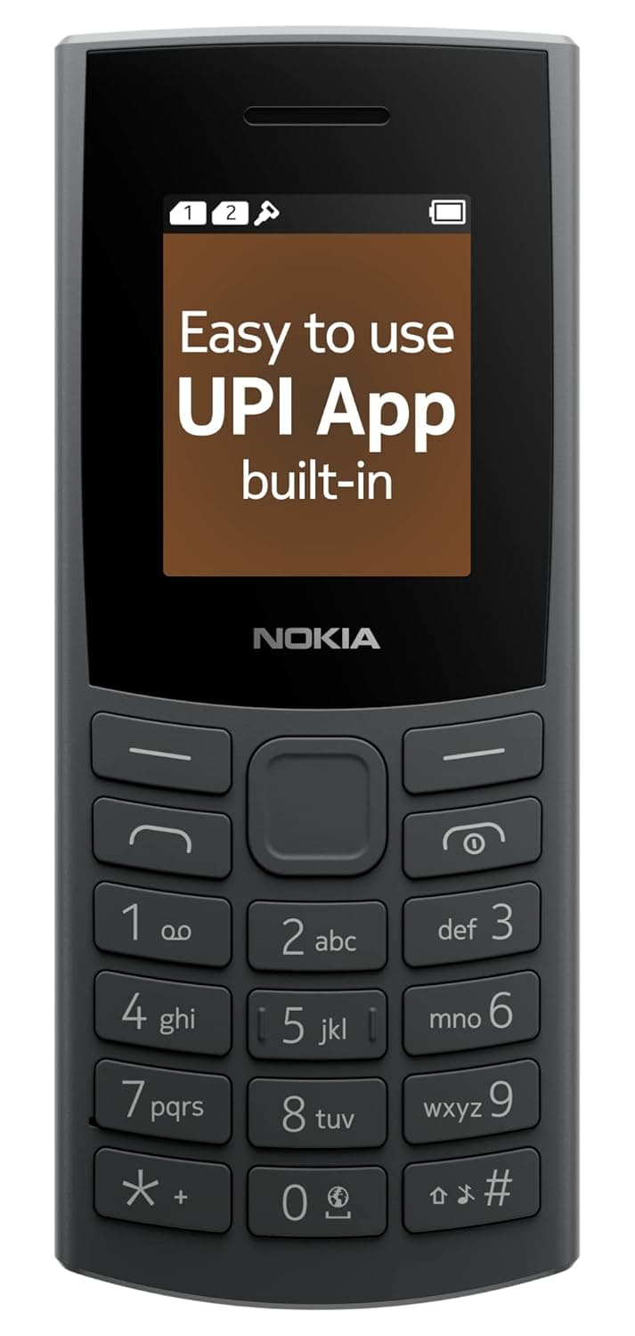 Nokia 106 4G Keypad Phone Charcoal