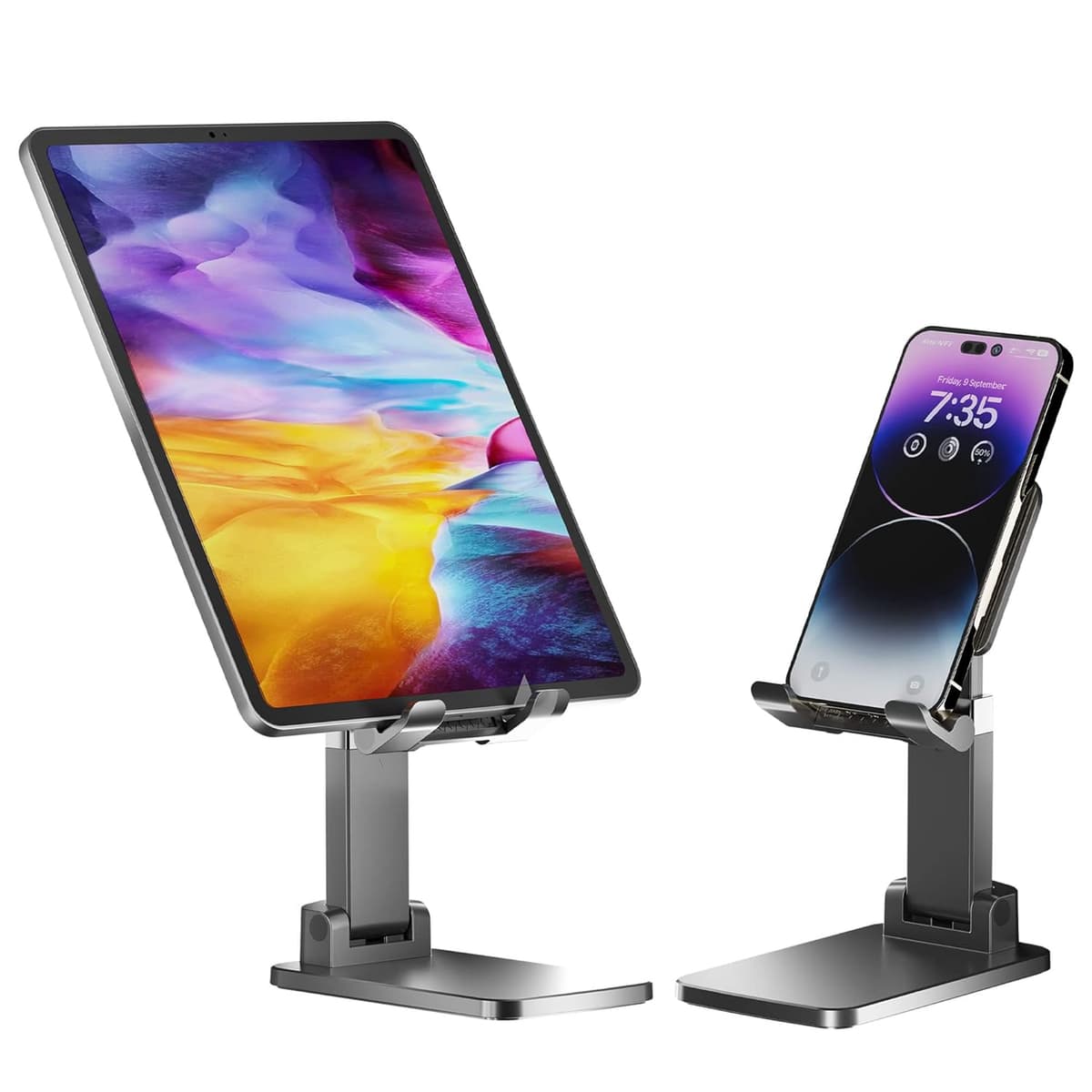 Ambrane Tablet & Mobile Holder for Smartphones, Tablets, Kindle, iPad