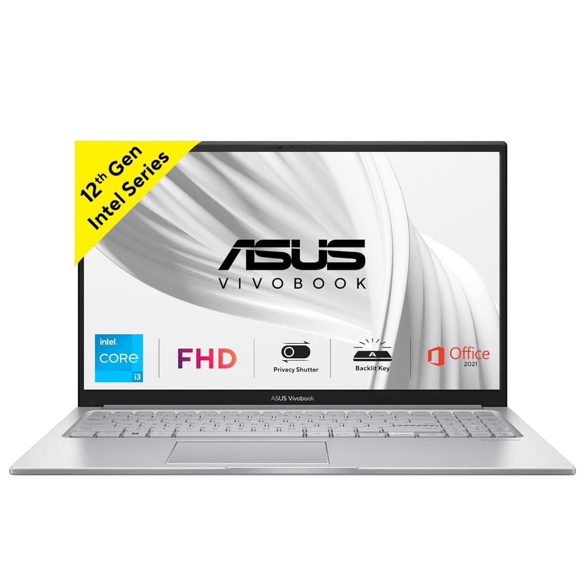 ASUS Vivobook 14 12th Gen,Intel Core i3-1215U,Fingerprint Sensor(Intel UHD iGPU/8GB RAM/512GB SSD/FHD/14/60Hz/Chiclet Keyboard/42WHrs/Windows 11/Office 2021/Quiet Blue/1.40 kg) X1404ZA-NK321WS