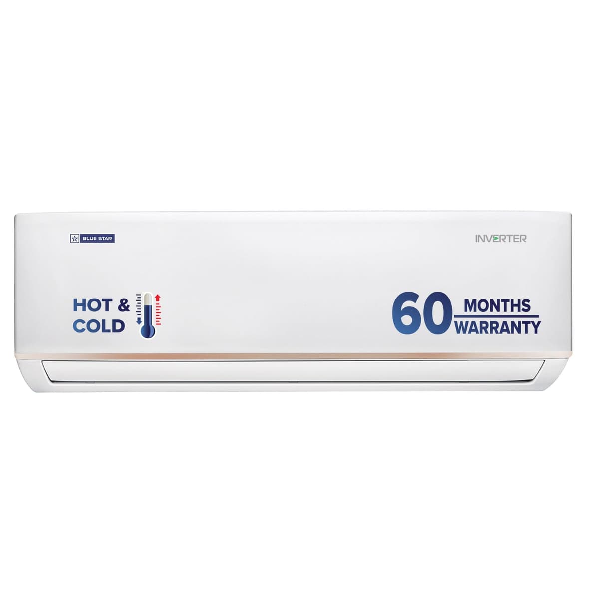 Blue Star 1.5 Ton 3 Star Hot and Cold, Inverter Split AC (Copper, Convertible 5 in 1 Cooling, Multi Sensors, Self Diagnosis, IC318DNUHC, White)