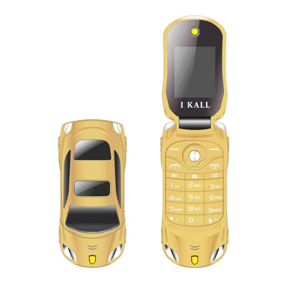 IKALL K75 Car Mobile Phone Gold 32MB RAM 32MB Storage - image 1