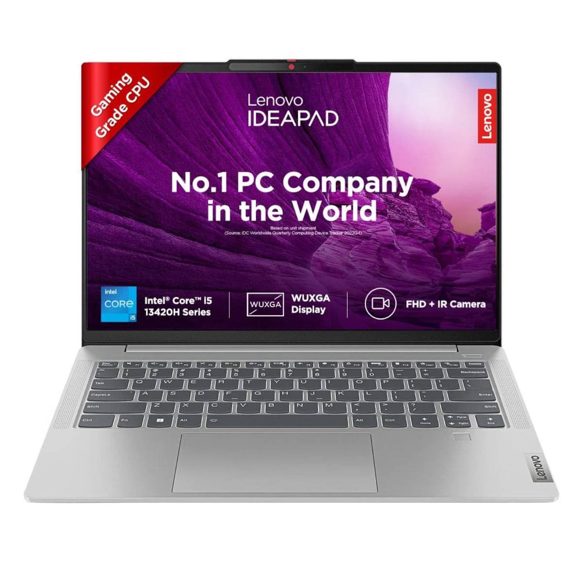 Lenovo IdeaPad Slim 5 Intel Core i5 13420H 14" (35.5cm) WUXGA IPS 300Nits Laptop (16GB/512GB SSD/Win 11/MSO21/Backlit KB/FHD+IR Camera/1Yr ADP Free/Alexa/3 Month Game Pass/Grey/1.89Kg), 82XD003PIN