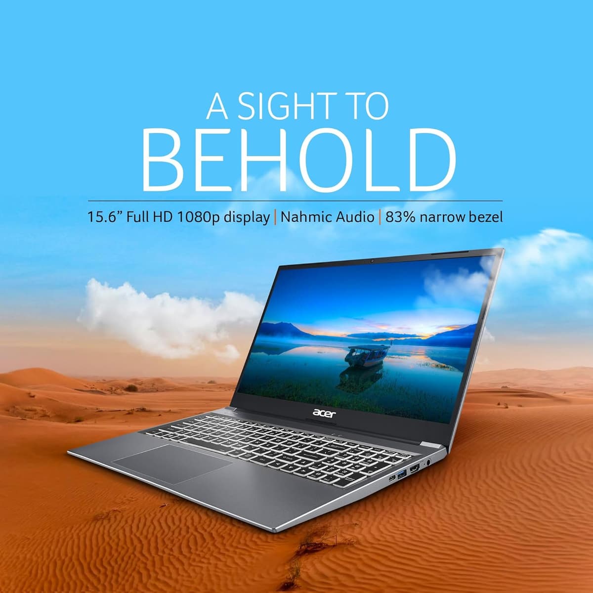 Acer Aspire Lite, AMD Ryzen 5 5625U, 8GB RAM, 512GB SSD,FHD, 15.6"/39.62cm, Windows 11 Home, Steel Gray, 1.59 kg, AL15-41, Backlit Keyboard