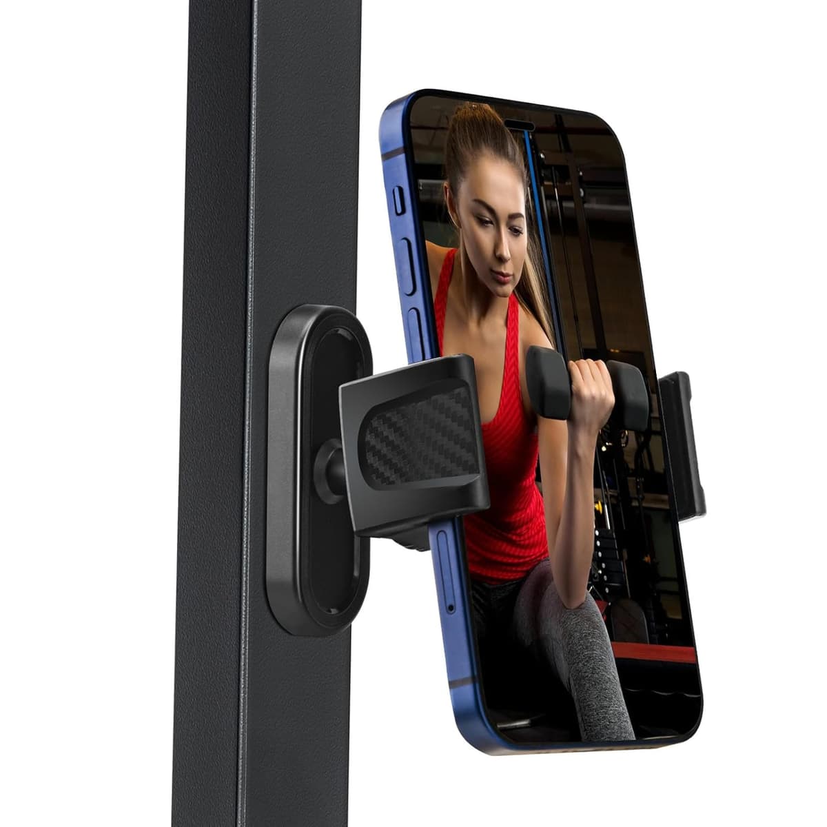 HOYXUN Portable Magnetic Gym Phone Holder 360 Adjustable