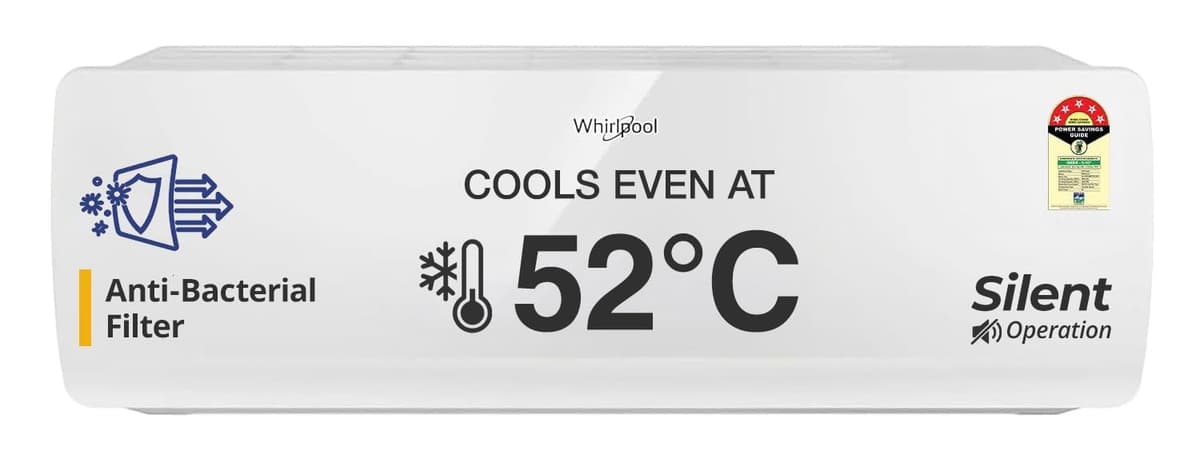 Whirlpool 1.5 Ton 5 Star, Magicool Inverter Split AC (MAGICOOL 15T 5S INV CNV S5K2PP0, Copper, Convertible 4-in-1 Cooling Mode, HD Filter White)