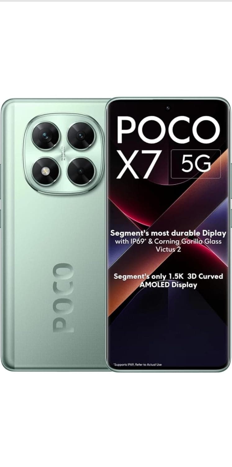 Poco X7 5G 8GB RAM 128GB Glacier Green
