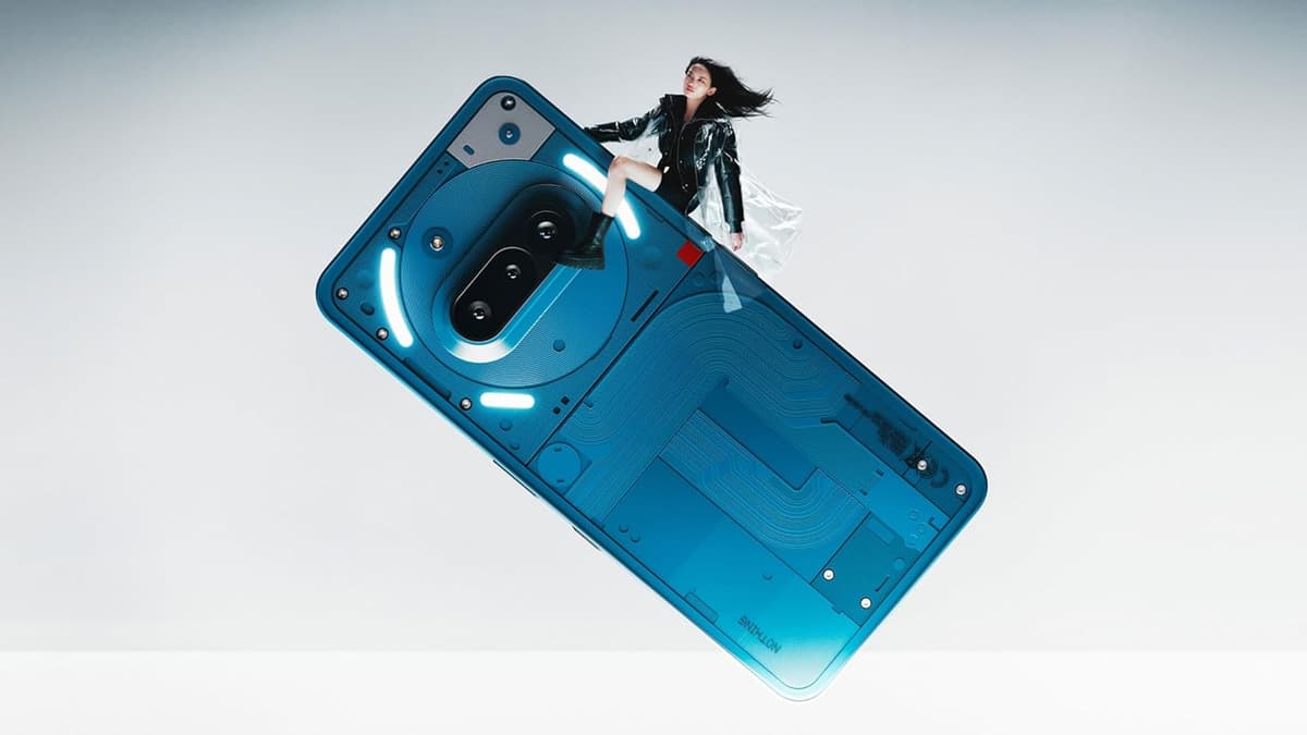 Nothing Phone (3A) 5G (Blue, 8GB RAM, 128GB Storage) | Snapdragon 7s Gen 3 | 50MP+50MP+8MP Cameras | 32MP Front | 6.77” 120Hz AMOLED | 5000mAh Battery | 50W Fast Charging | Up to 16GB RAM Expansion