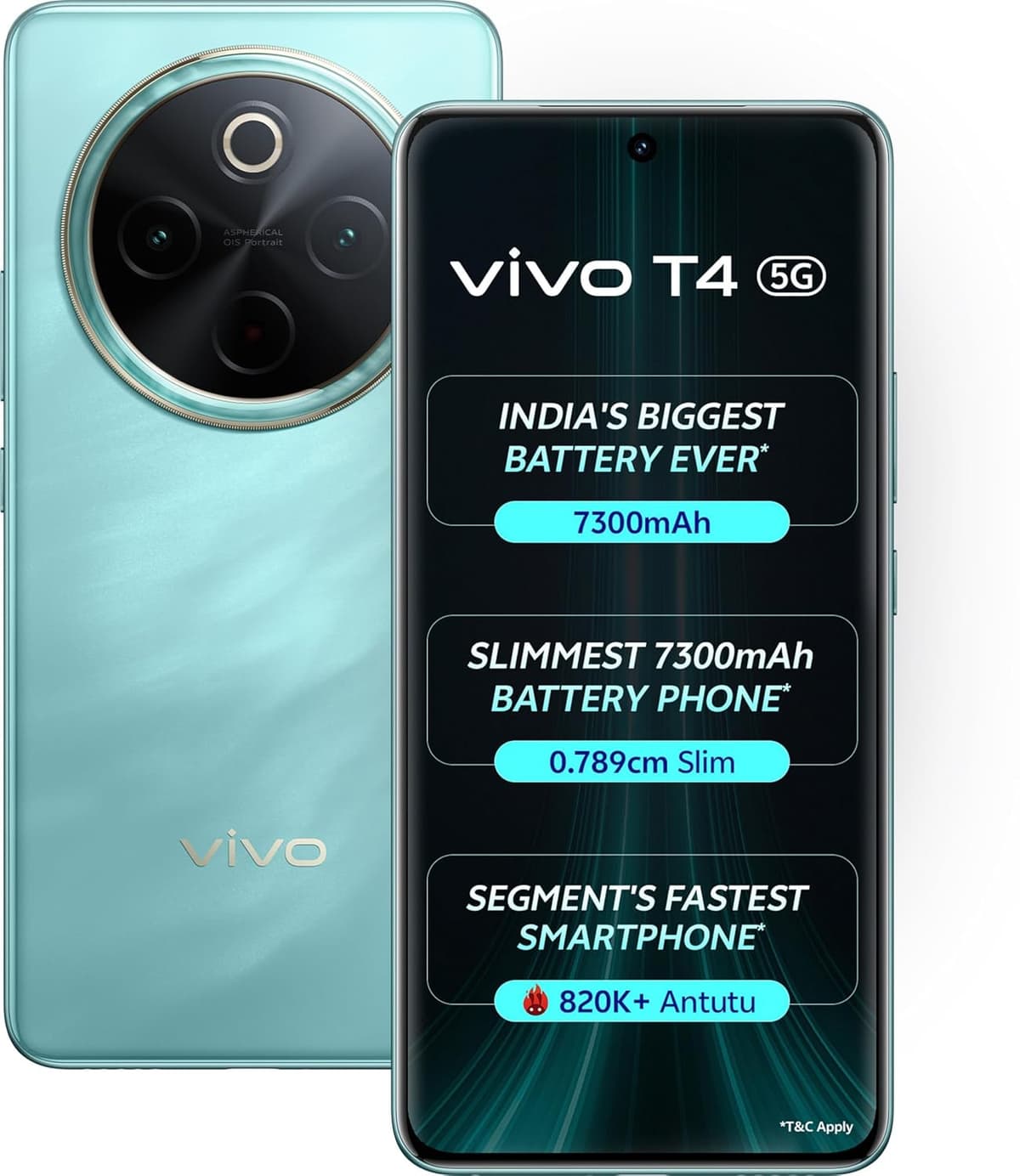 Vivo T4 5G 8GB RAM 128GB Phantom Grey