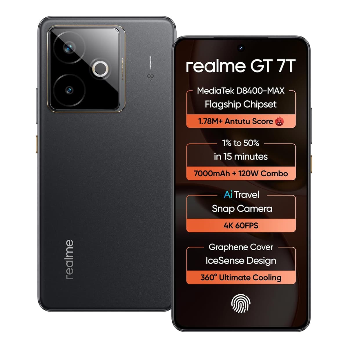 Realme GT 7T 8GB 256GB IceSense Black