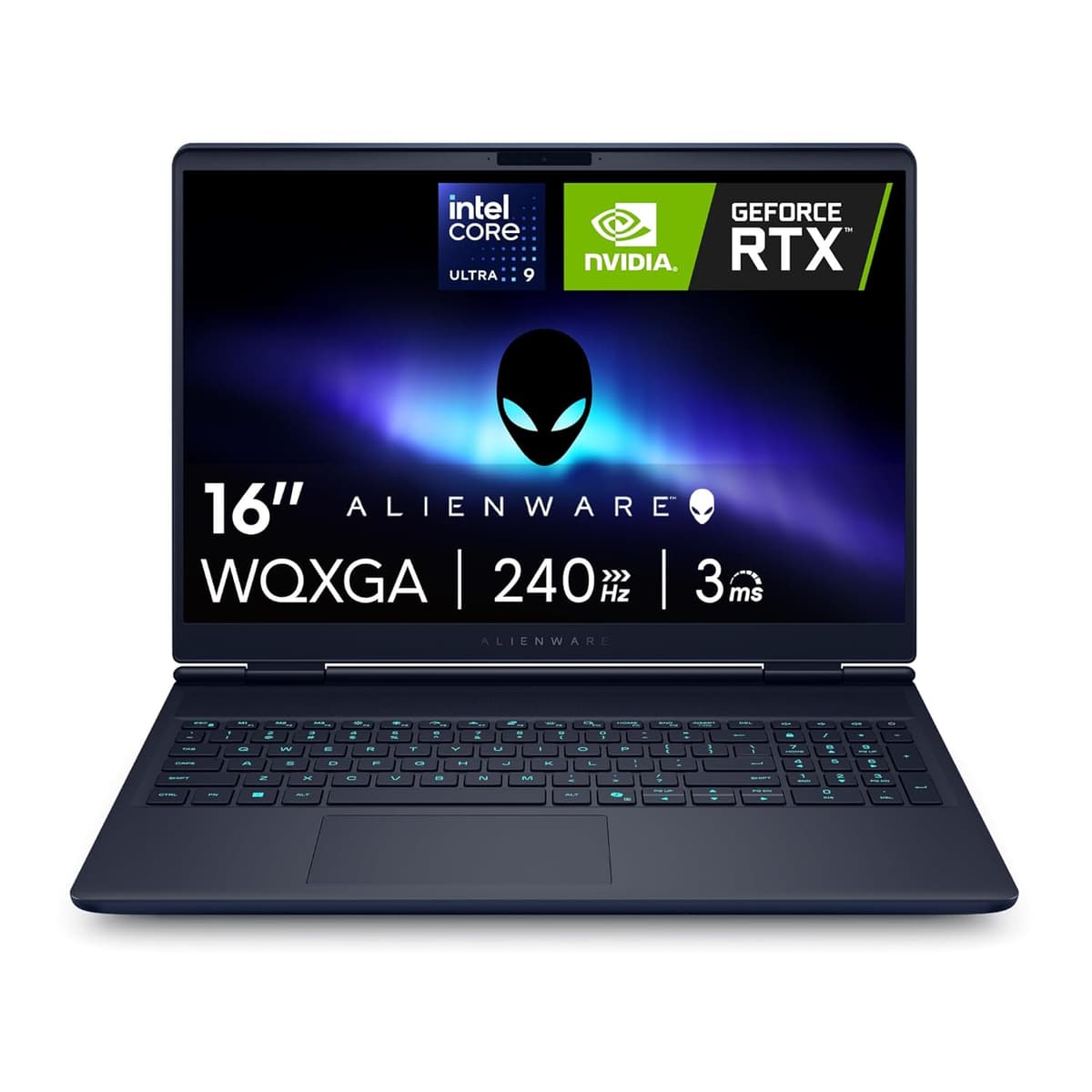 Alienware 16x Aurora Gaming Laptop AC16251 16" WQXGA 240Hz G-Sync Display, Intel Core Ultra 9 275HX Series 2, Nvidia Geforce RTX 5070, 32GB RAM, 1TB SSD, Windows 11 RGB Home, AlienFX QWERTY