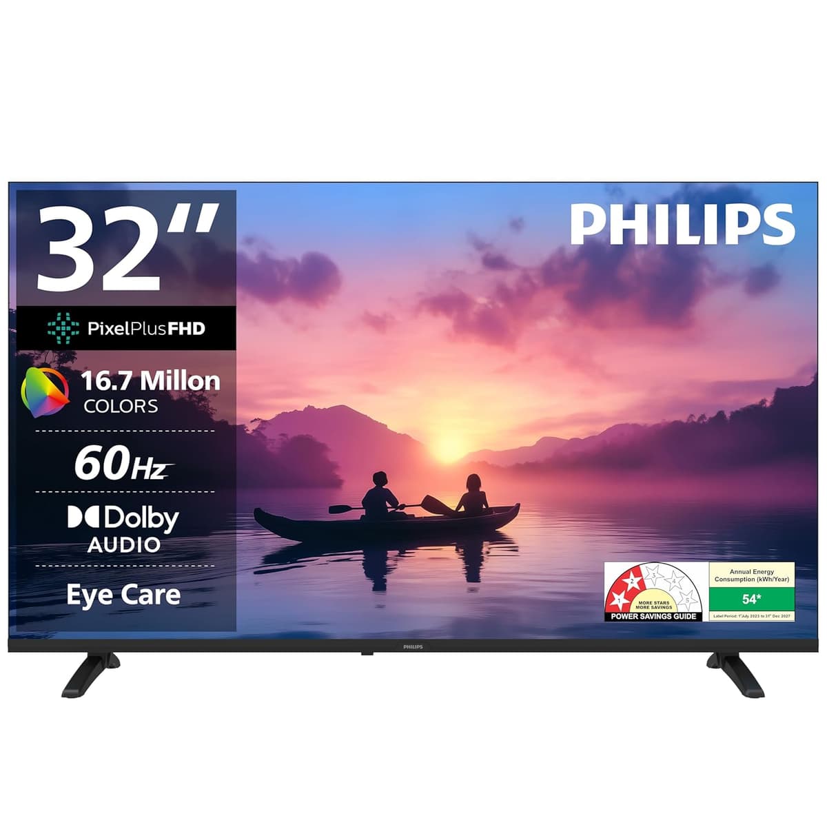 Philips 32 Inch Frameless HD Smart LED Google TV 6100 Series 32PFT6130/94 Black