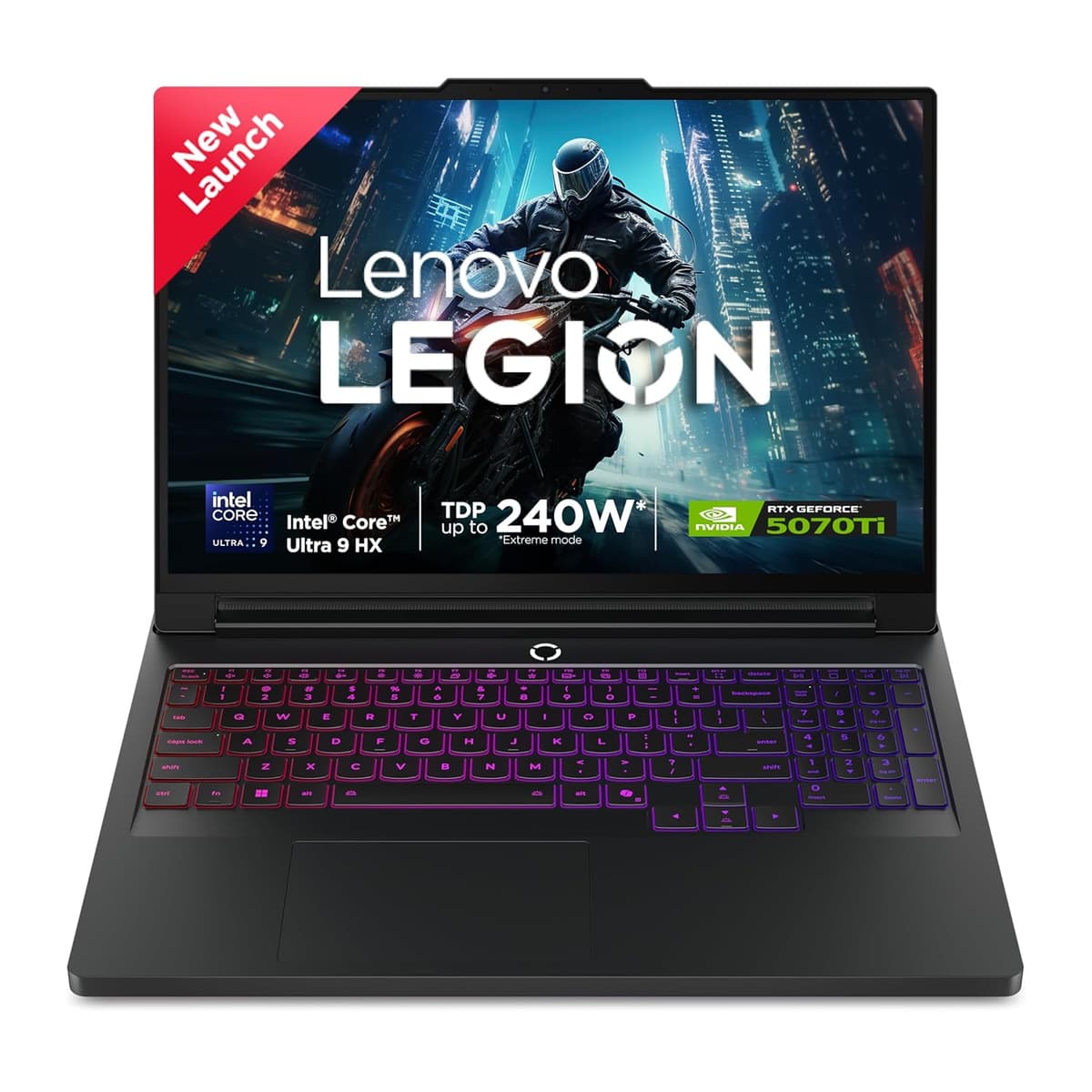 Lenovo Legion Pro 7 2025 Intel Core Ultra 9 275HX| NVIDIA RTX 5070Ti 12GB (32GB RAM/1TB SSD/WQXGA OLED/240Hz/16(40.6cm)/Windows 11/Office 2024+AI Now/Black/2.5Kg), 83F500D7IN AI Powered Gaming Laptop