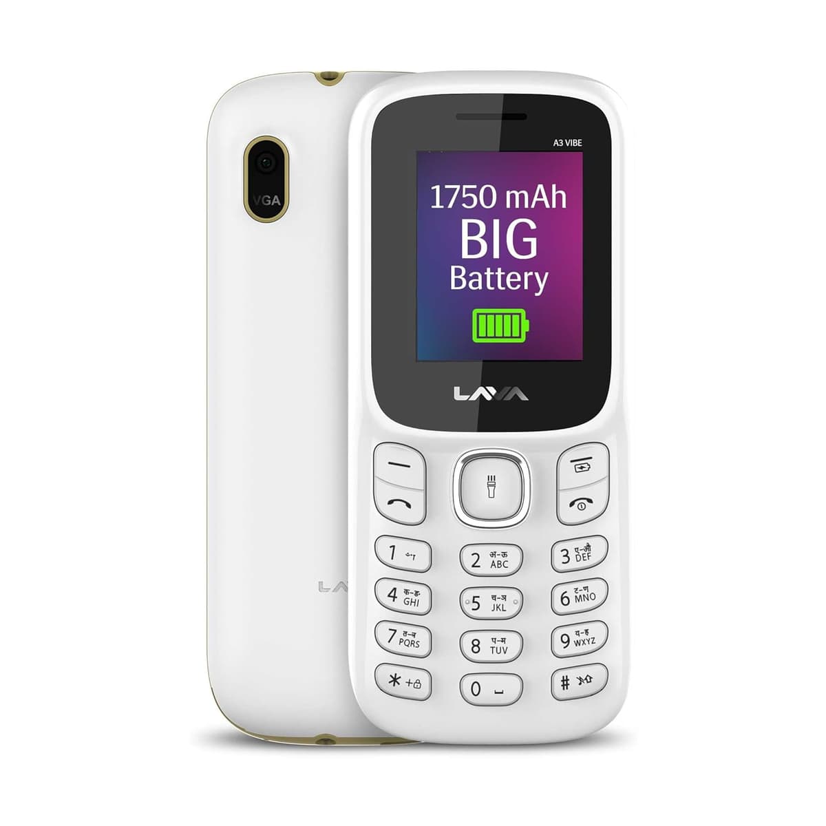 Lava A3 King Dual SIM Keypad Phone 1750mAh Dark Blue
