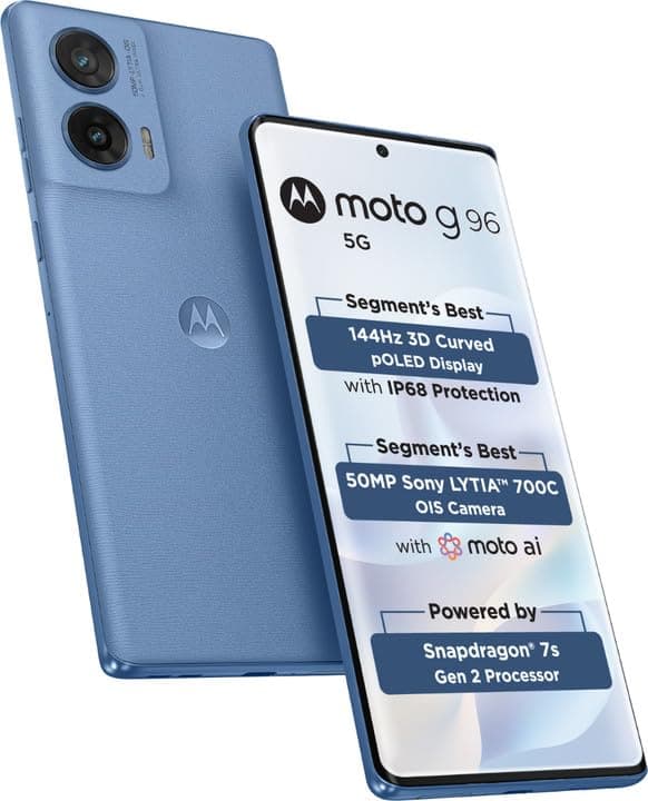Motorola Moto G96 5G 8GB RAM 256GB Storage Ashleigh Blue