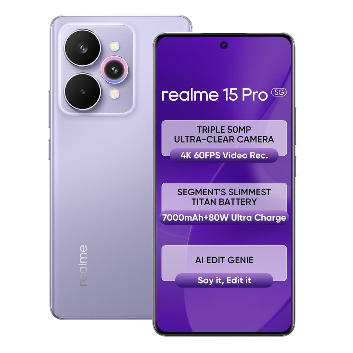 Realme 15 Pro 5G 256GB Purple