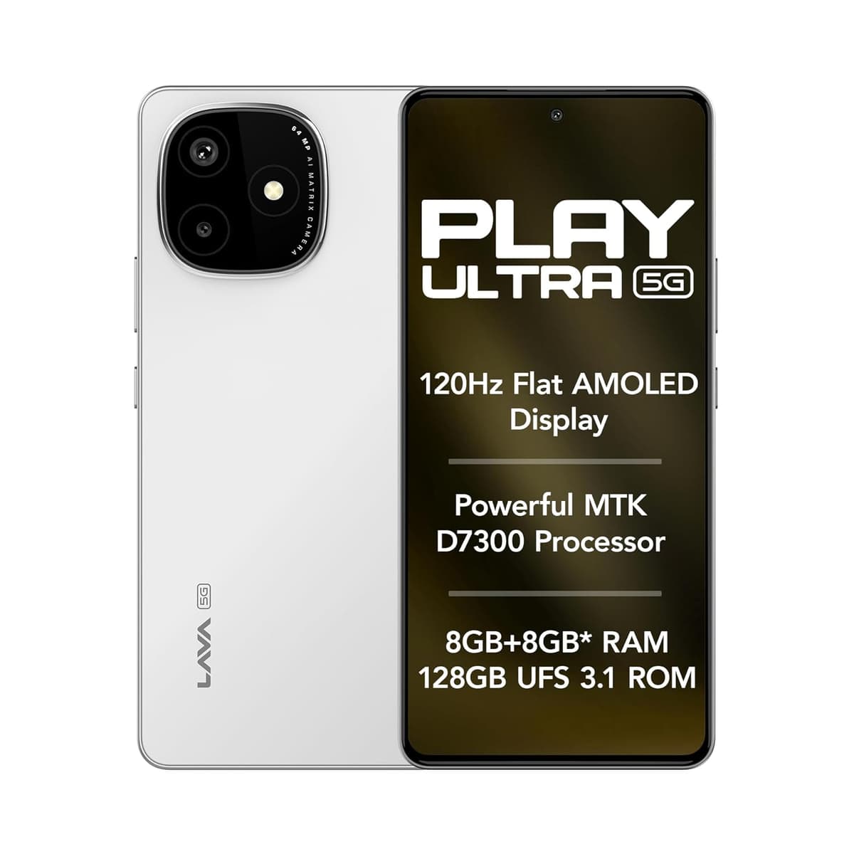 Lava Play Ultra 5G Arctic Frost 8Gb Ram 128Gb Storage