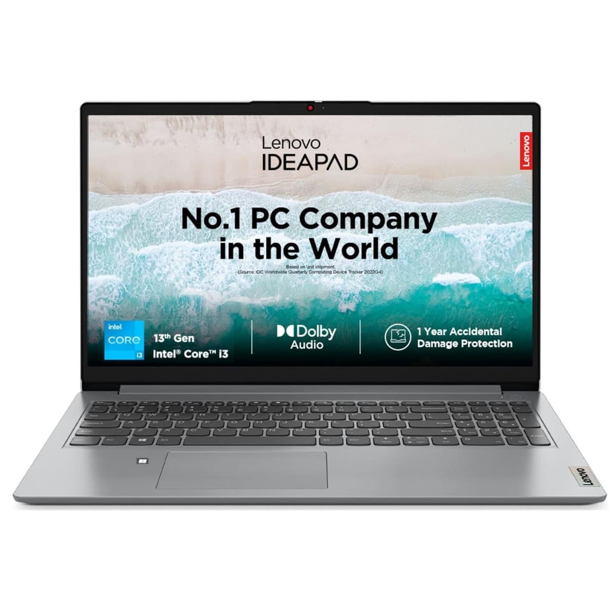 Lenovo IdeaPad 1 Intel Core i3-1315U 15.6 inch (38.5cm) FHD Laptop (8GB RAM/512GB SSD/Windows 11/Office Home 2024/1Year ADP Free/3 Month Game Pass/Grey/1.6Kg), 83B40004IN