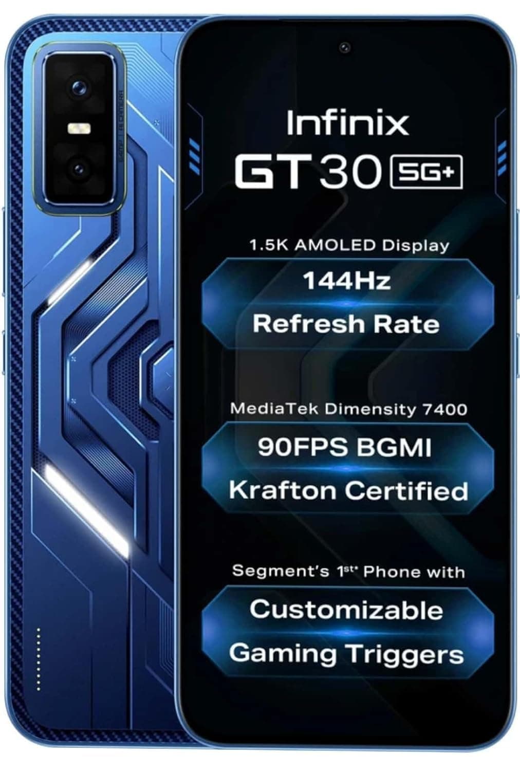 Infinix GT 30 5G Plus 8GB 128GB Cyber Blue