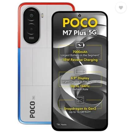 POCO M7 Plus 5G Chrome Silver 8GB 128GB