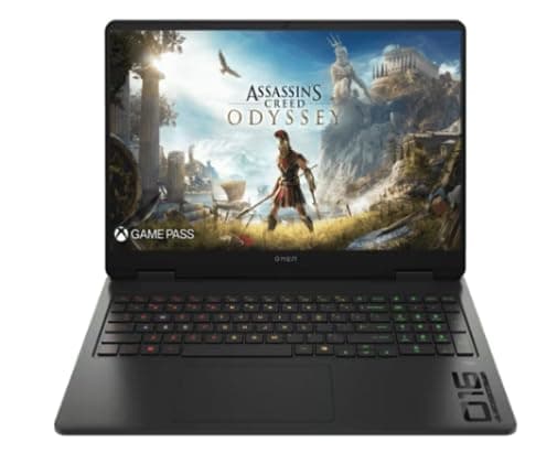 HP OMEN Intel Core 7 240H - (24 GB/1 TB SSD/Windows 11 Home/8 GB Graphics/NVIDIA GeForce RTX 5050) 16-am0277TX Gaming Laptop (16 Inch, Shadow Black, Black Chrome Logo, 2.43 Kg, with MS Office)