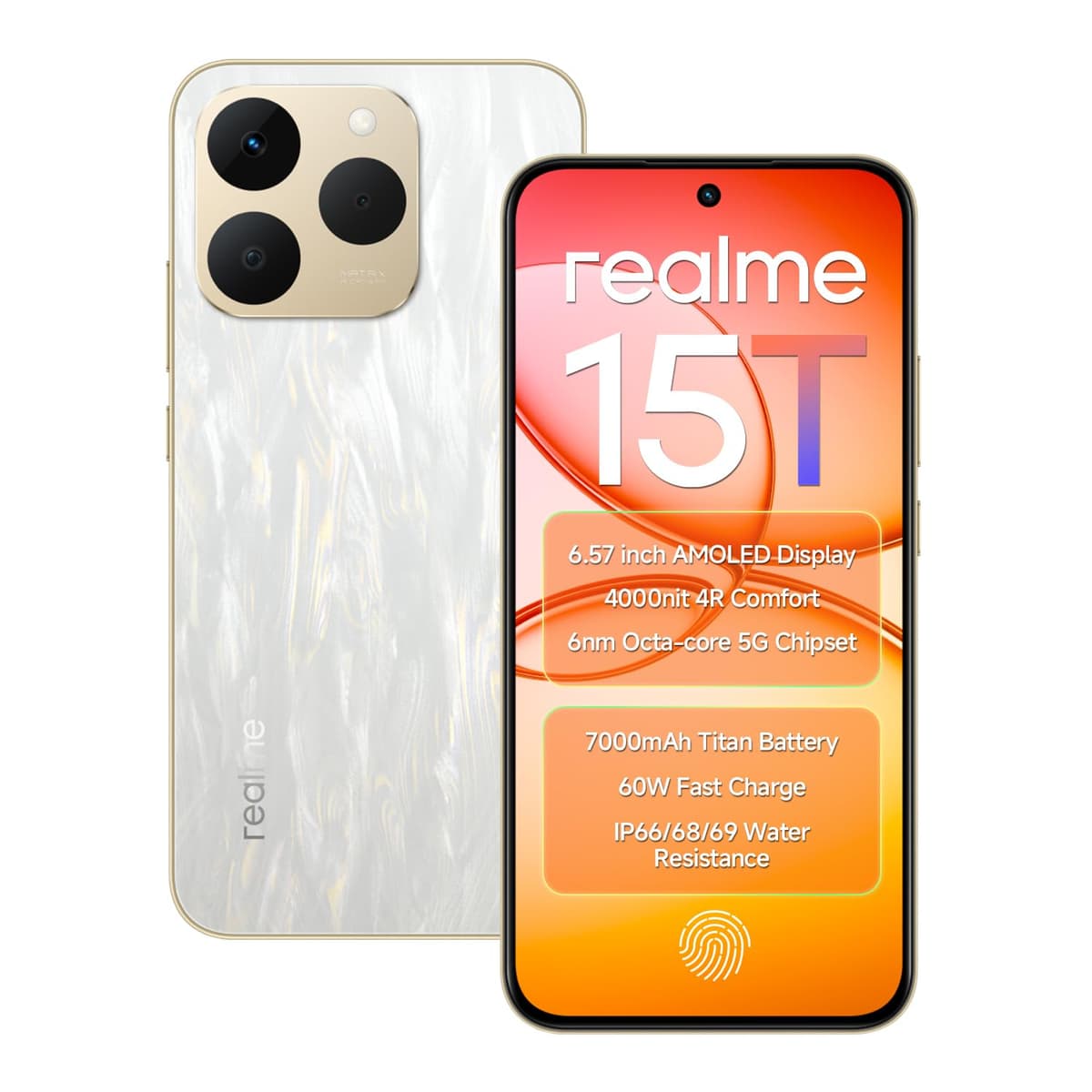 Realme 15T 5G 128GB Flowing Silver 8GB RAM