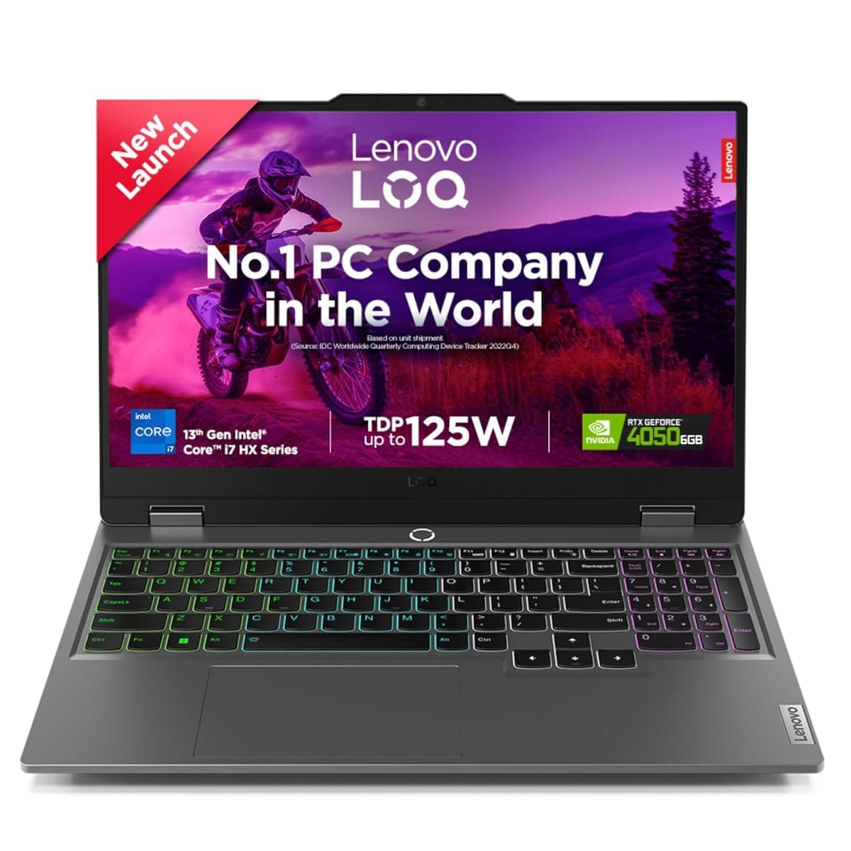 Lenovo LOQ 13th Gen Intel Core i7-13650HX 15.6" (39.6cm) 144Hz 300Nits FHD Gaming Laptop (16GB/512GB SSD/Win 11/NVIDIA RTX 4050 6GB/1Yr ADP Free/MSO 24/Grey/2.3Kg), 83DV01A5IN