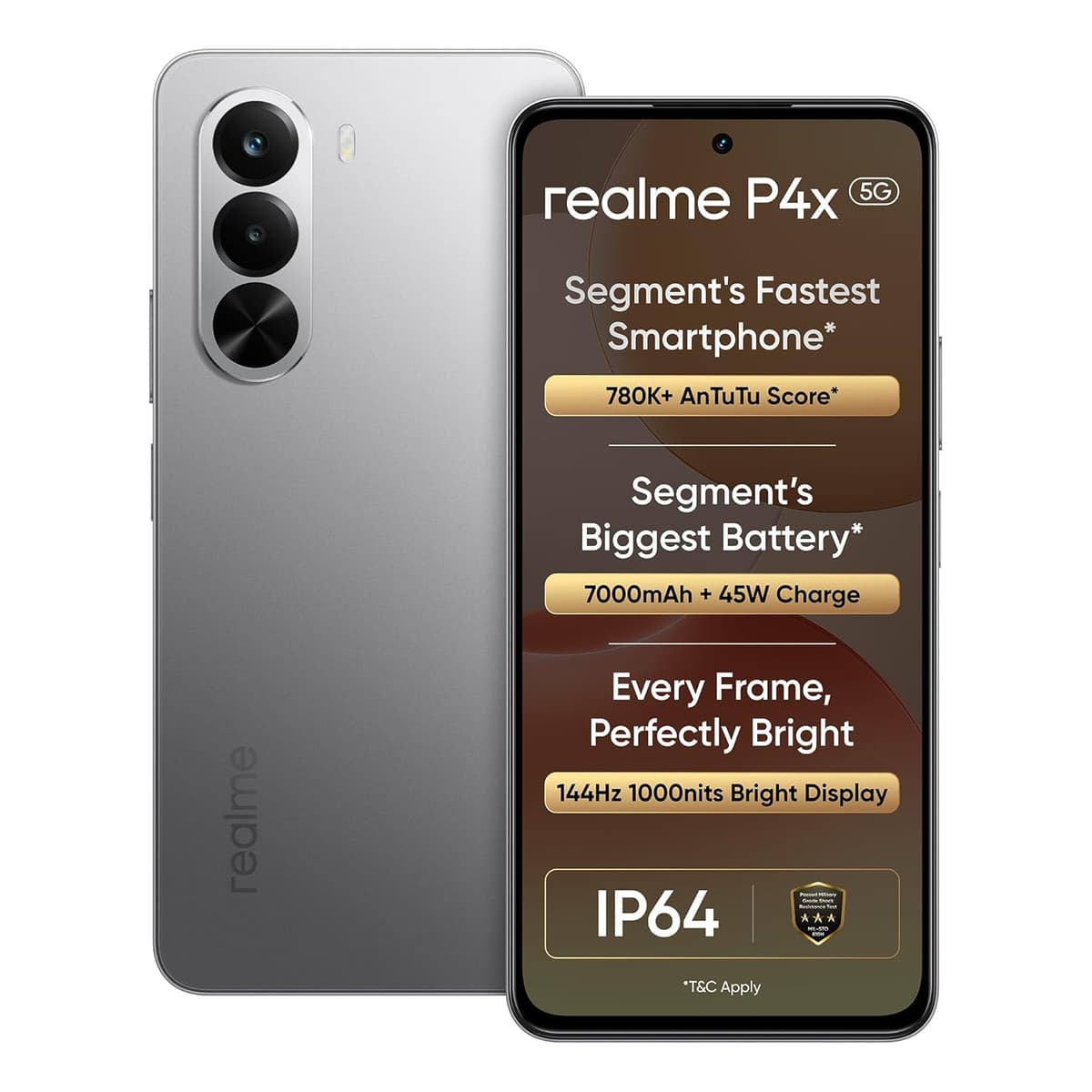 Realme P4X 5G 6GB RAM 128GB Titan Battery Smartphone
