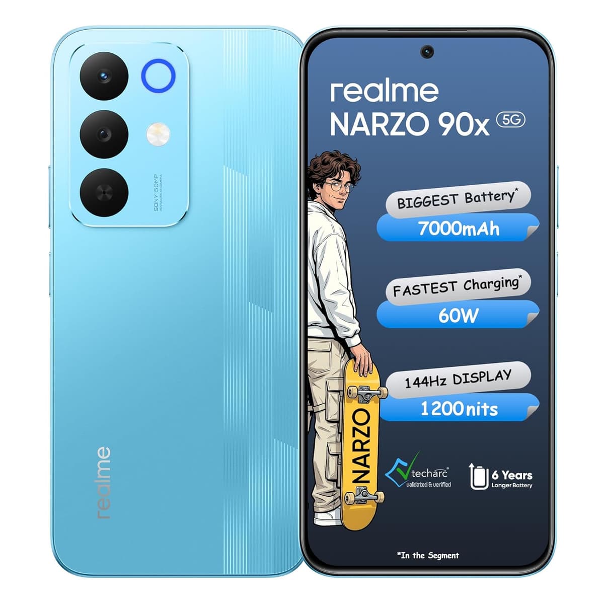 Realme Narzo 90x 5G Flash Blue 6GB 128GB
