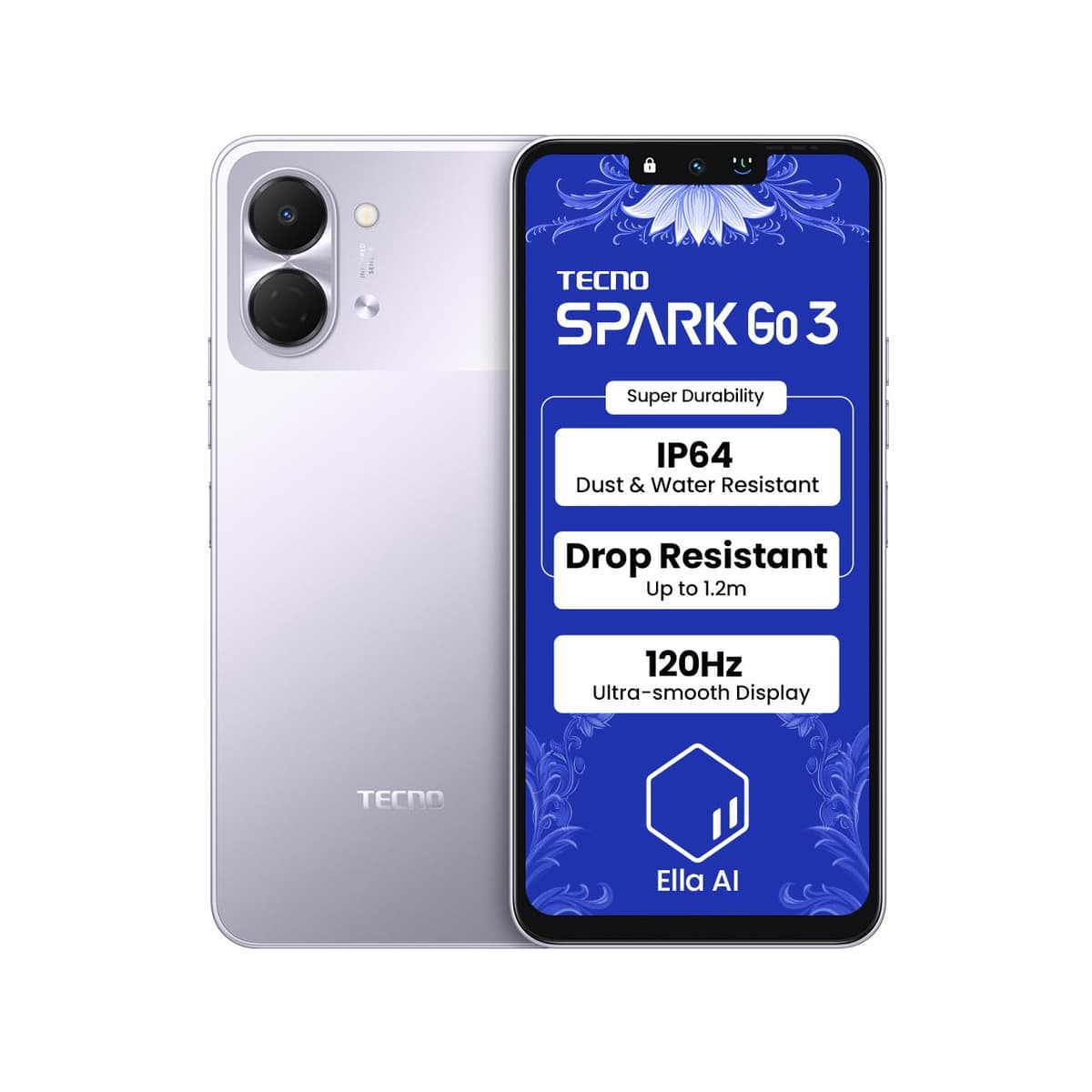 Tecno Spark Go 3 Aurora Purple 4GB 64GB