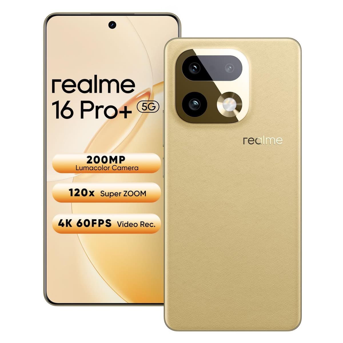 Realme 16 Pro+ 5G 8GB 128GB Master Gold Smartphone