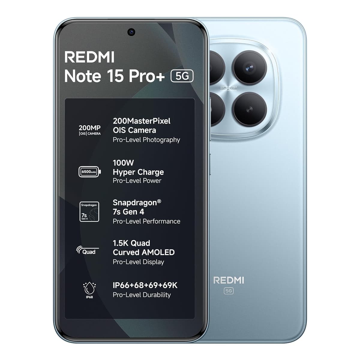 Redmi Note 15 Pro Plus 5G 12GB 256GB Mirage Blue