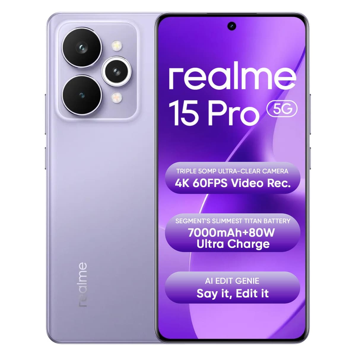 Realme 15 Pro 5G 256GB Purple