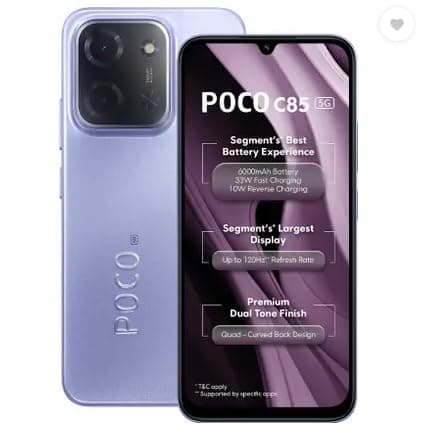Poco C85 5G Mystic Purple 4GB RAM 128GB ROM