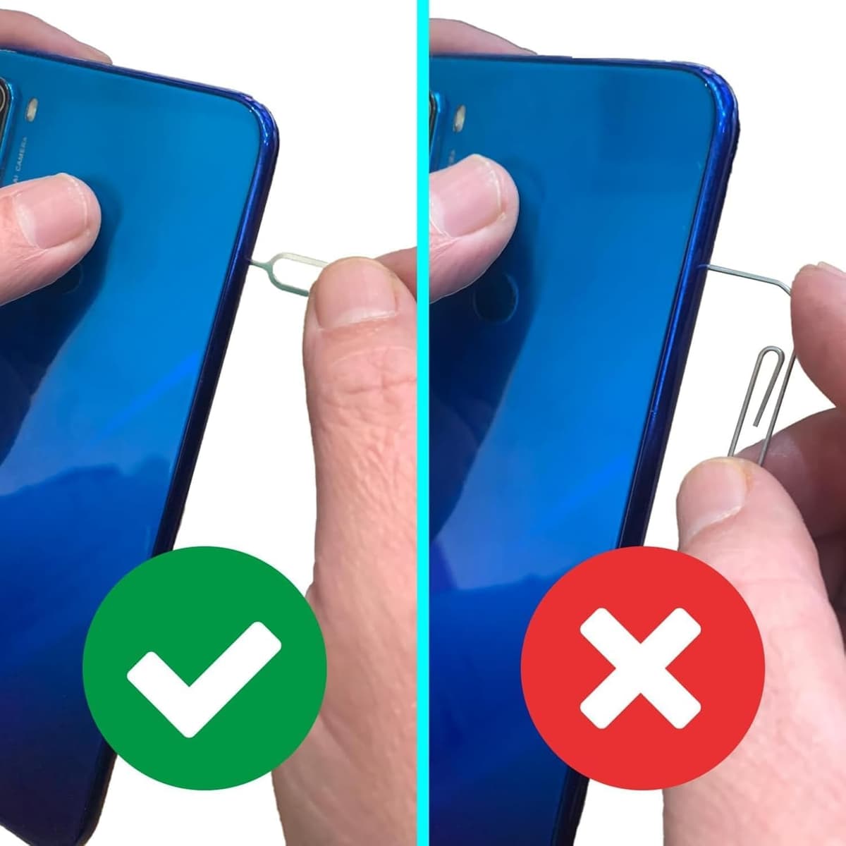 SIM Card Ejector Pin Tool, Universal Metal SIM Tray Removal Needle Opener Compatible with All Smartphones, Lightweight, Portable, Durable (Unit 10)