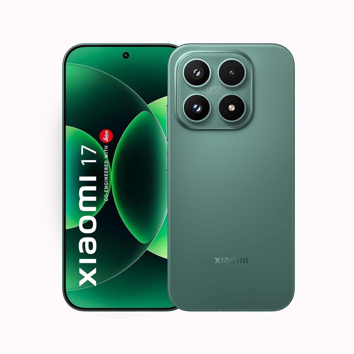 XIAOMI 17 (12GB/512GB)|50MP Leica Triple Camera|Snapdragon 8 Elite Gen 5|6.3" CrystalRes 1-120Hz AMOLED|6330mAh Battery|100W HyperCharge HyperOS 3|3500nits Display (Green)