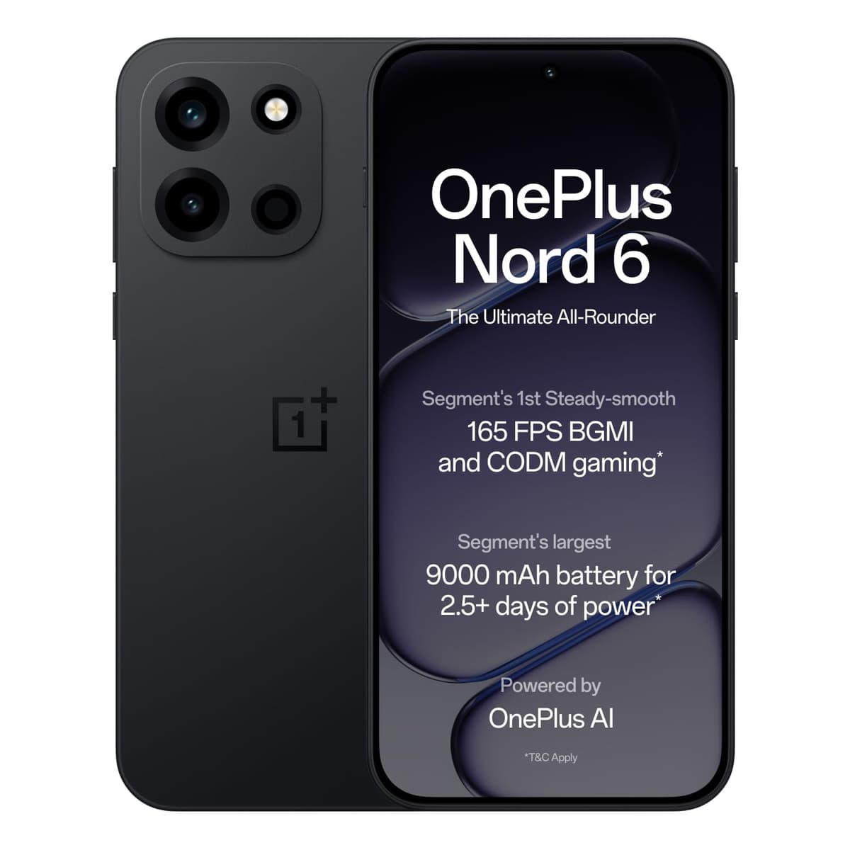 OnePlus Nord 6 8GB 256GB Pitch Black Snapdragon 8s Gen 4