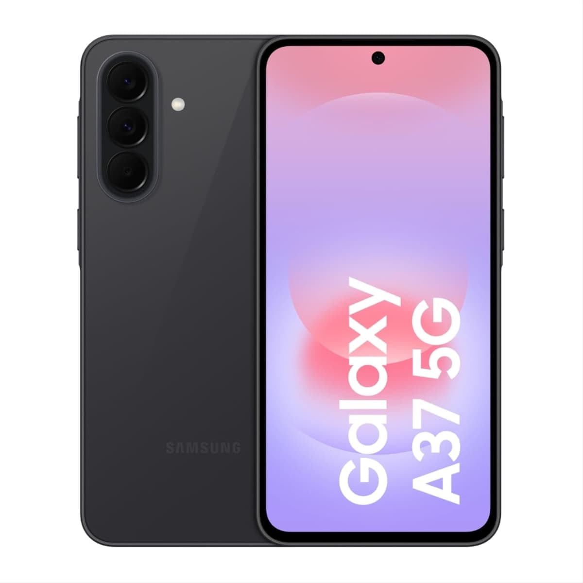 Samsung Galaxy A37 5G (Awesome Charcoal, 8GB RAM, 256GB Storage), Agentic AI, Triple Camera with Nightography Video, 2 Days Battery Life, 6 Gen OS Upgrades, IP68, 7.4mm Sleek, with No Cost EMI
