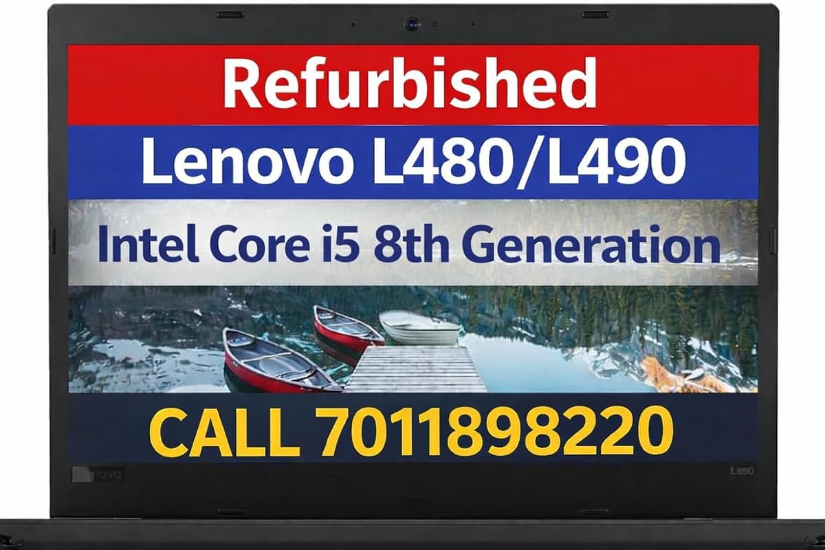 Certified L480 Business Laptop | Core i5-8250U 8th Gen Processor | 16 GB RAM | 512 GB SSD | 14" HD Display | Int UHD 620 Graphics | WiFi | Bluetooth | Win 11 Pro (16, GB, 512, GB)