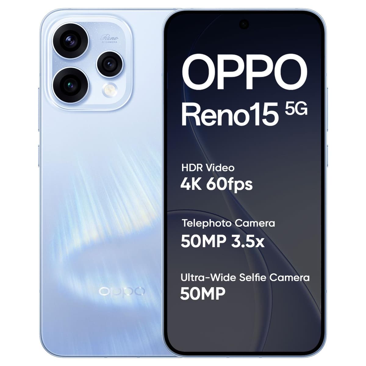 OPPO Reno15 5G 256GB Aurora Blue