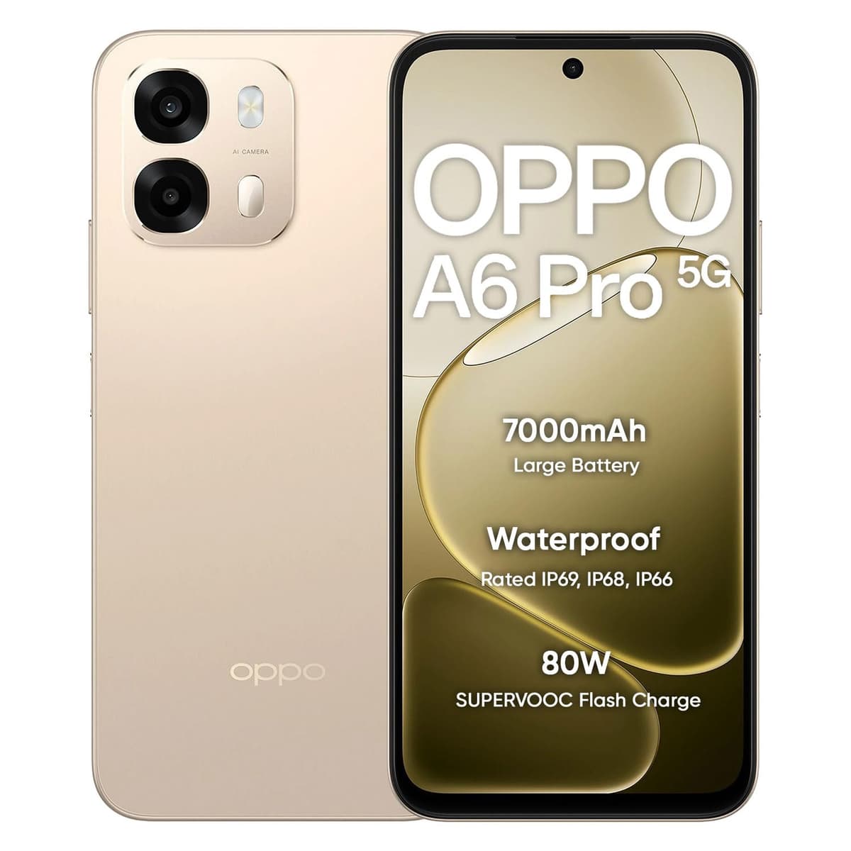 Oppo A6 Pro 5G 8GB 128GB Gold Smartphone