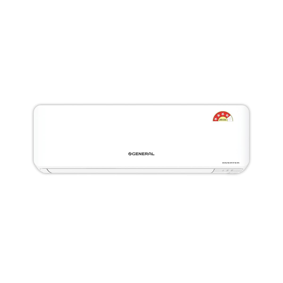 GENERAL 2 Ton BEE 2026 4 Star Rated,Inverter Split AC(Copper,7040W,Powerful Cooling,15m Long Reach Airflow,4 Way Swing,55°C Max,Suitable for 250~300 Sft,ASGG24CGAA-B, White,Free Standard Installation)