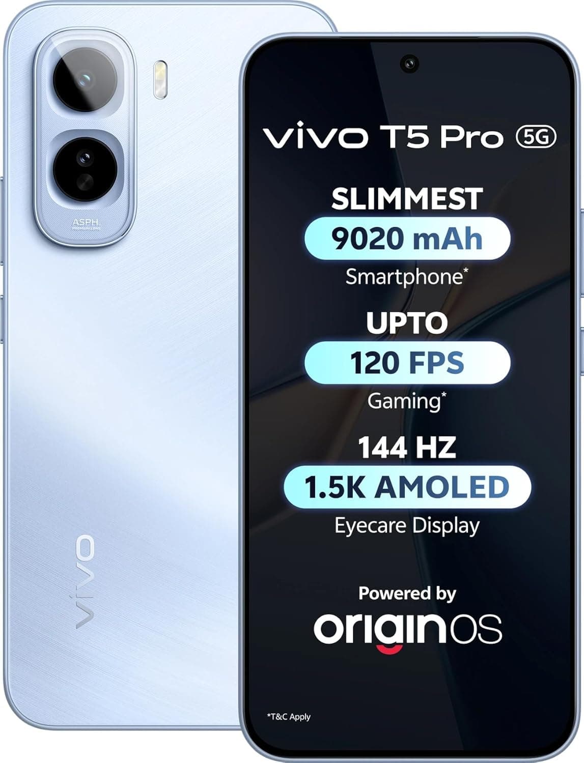 Vivo T5 Pro 5G 256GB Glaciar Blue 8GB RAM