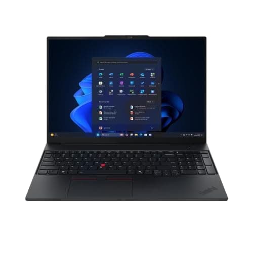 Lenovo ThinkPad E16, Intel Core 5 210H, 16GB RAM, 512GB SSD, WUXGA IPS 16”(40.64cm), Windows 11 Pro, Black, 1.63Kg, 21TFS02000, Fingerprint, Backlit, 300 Nits, 1Y Onsite, AI Powered Laptop