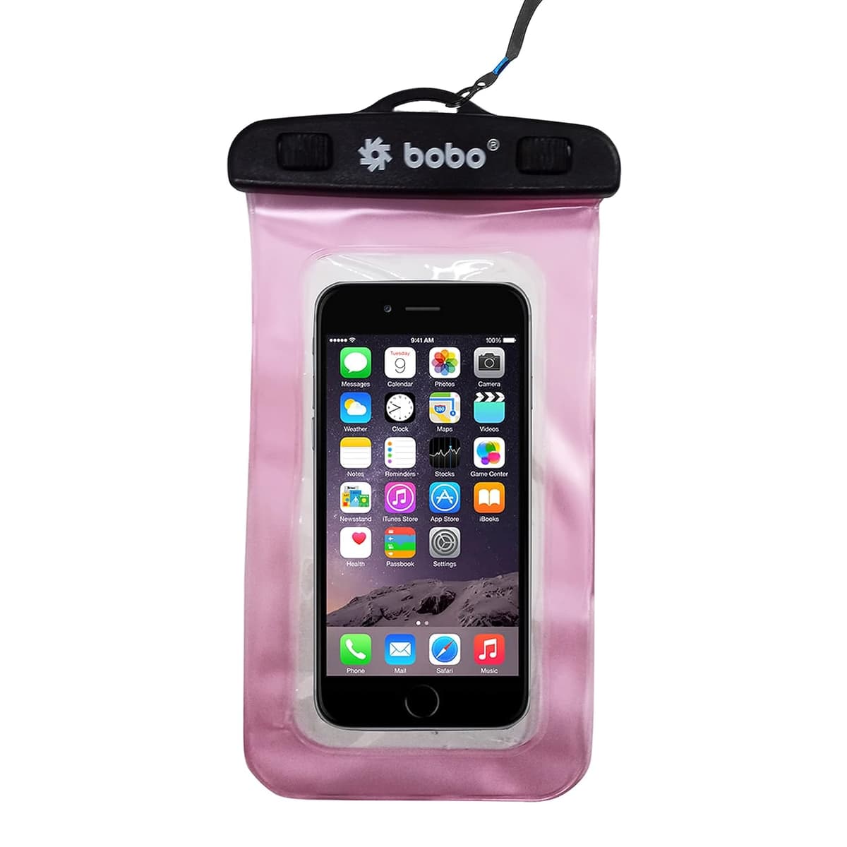 BOBO Universal Waterproof Pouch Big Size Cellphone Dry Bag Pink