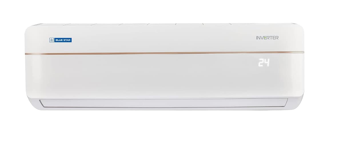 Blue Star 1.5 Ton 3 Star Convertible 4 in 1 Cooling Inverter Split AC (Copper, Multi Sensors, Dust Filter, Smart Ready, Blue Fins, Self Diagnosis, IA318VKU, White)