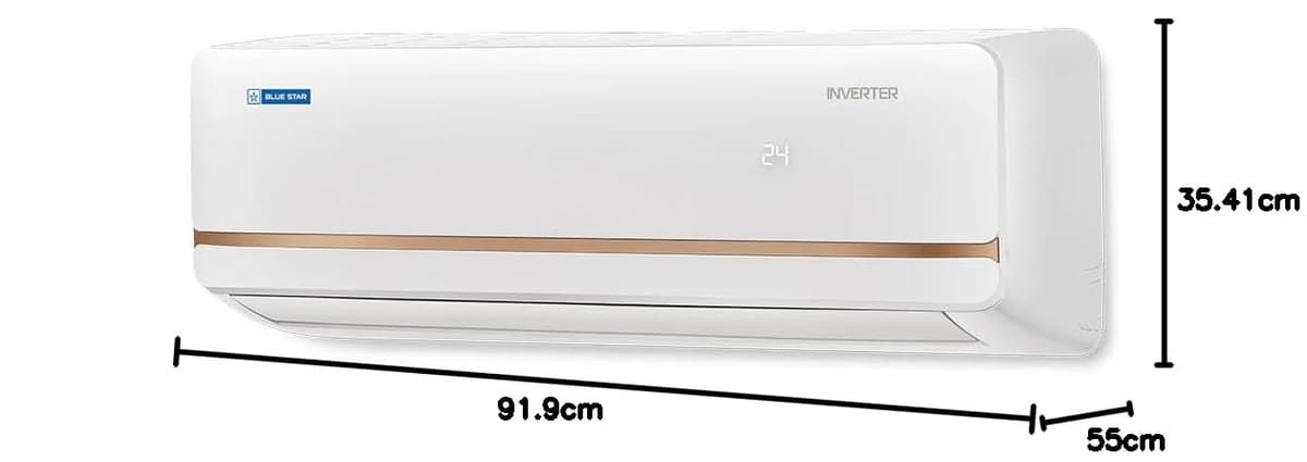 BLUE STAR 5 Star 1.5 Ton Convertible 5 in 1 Cooling Inverter Split Air Conditioner (BLUE STAR AC IC518TNURS, IU)
