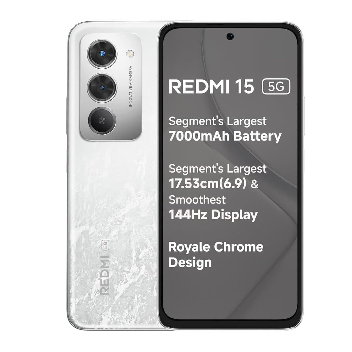 Redmi 15 5G 6GB 128GB Frosted White