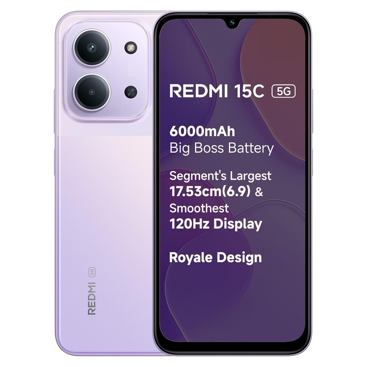 Redmi 15C 5G 8GB 128GB Dusk Purple Royale Design